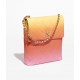 CHANEL Large Hobo Bag Pink Orange Yellow Gradient Calfskin Gold Tone Metal