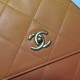 CHANEL Large Hobo Bag Pink Orange Yellow Gradient Calfskin Gold Tone Metal