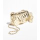 CHANEL Mini Flap Bag Star Coin Purse Light Gold Mirror Calfskin Metallic Calfskin Gold Tone Metal