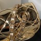 CHANEL Mini Flap Bag Star Coin Purse Light Gold Mirror Calfskin Metallic Calfskin Gold Tone Metal