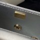 CHANEL Flap Bag Star Coin Purse Silver Mirror Calfskin Metallic Calfskin Gold Tone Metal