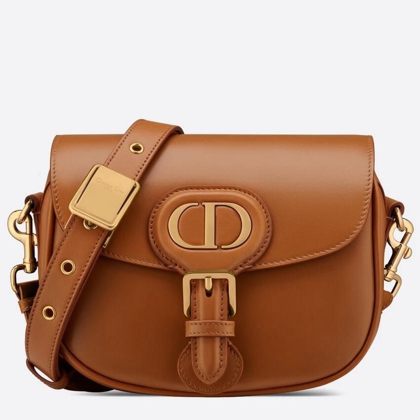 Dior Bobby Small Bag In Brown Box Calfskin