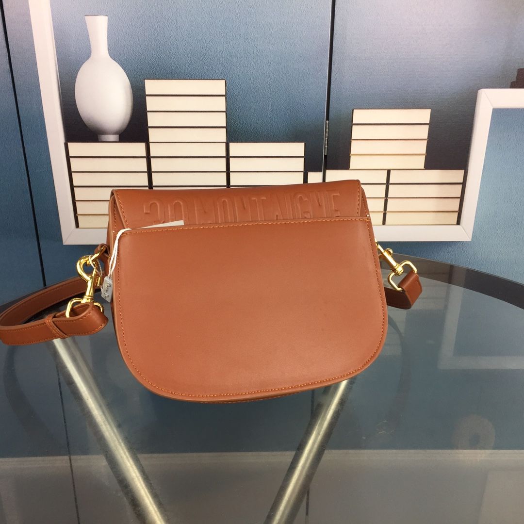 Dior Bobby Small Bag In Brown Box Calfskin