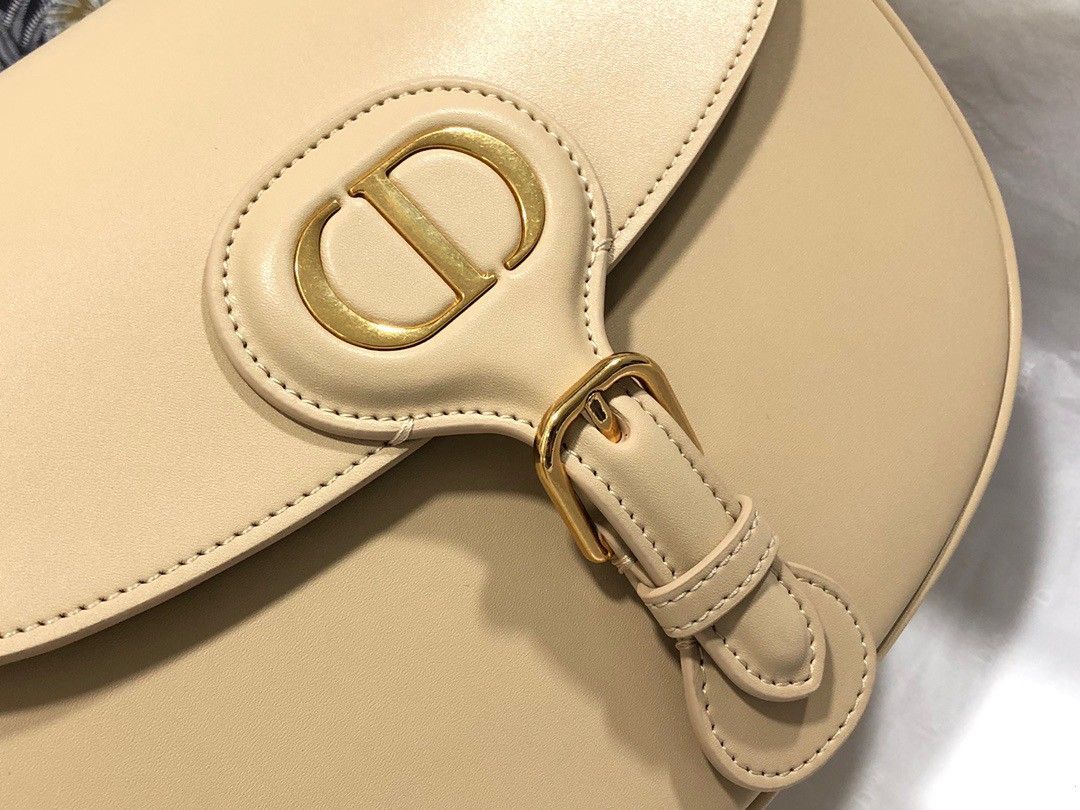 Dior Bobby Medium Bag In Beige Box Calfskin