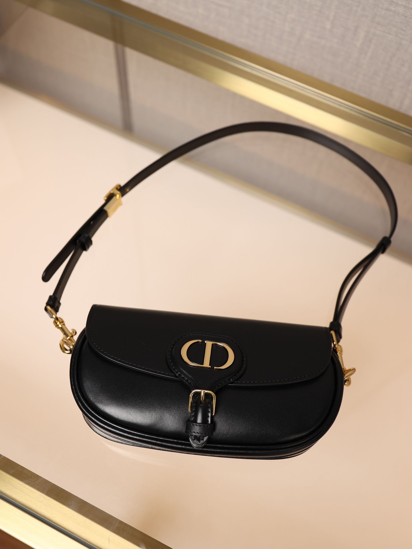 Dior Bobby East-West Bag In Black Box Calfskin