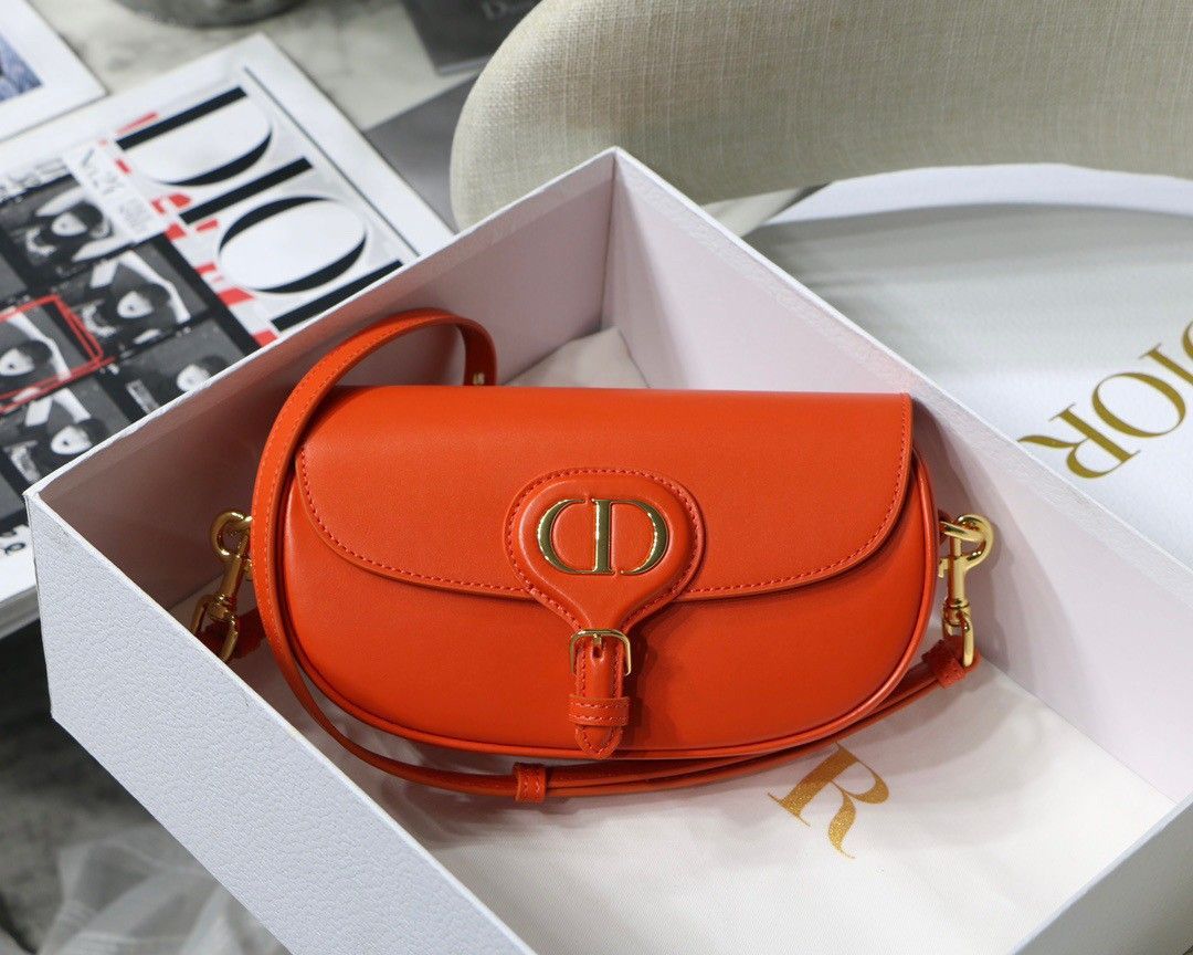 Dior Bobby East-West Bag In Orange Box Calfskin