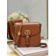 Dior Bobby Frame Bag In Brown Box Calfskin