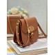 Dior Bobby Frame Bag In Brown Box Calfskin