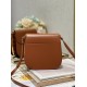 Dior Bobby Frame Bag In Brown Box Calfskin