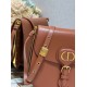 Dior Bobby Frame Bag In Brown Box Calfskin