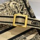 Dior Mini Book Tote Phone Bag In Hazelnut Toile de Jouy Embroidery