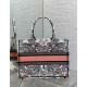 Dior Medium Book Tote Bag in Butterfly Around The World Embroidery