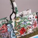 Dior Medium Book Tote Bag In Latte D-Constellation Embroidery