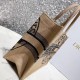 Dior Medium Book Tote Bag In Beige Jute Canvas with Dior Union Motif