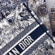 Dior Medium Book Tote Bag In Blue Toile De Jouy Embroidery