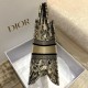 Dior Medium Book Tote Bag In Brown Toile de Jouy Embroidery