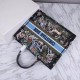 Dior Large Book Tote Bag In Blue D-Constellation Embroidery