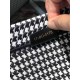 Dior Large Book Tote Bag In Houndstooth Embroidered Canvas