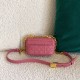 Dior Caro Micro Bag In Pink Cannage Calfskin