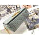 Dior Caro Small Bag In Grey Cannage Calfskin