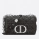 Dior Caro Small Bag In Black Cannage Calfskin