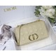 Dior Caro Medium Bag In Beige Cannage Calfskin