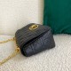 Dior Caro Medium Bag In Black Cannage Calfskin