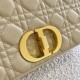 Dior Caro Large Bag In Beige Cannage Calfskin