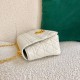 Dior Caro Large Bag In White Cannage Calfskin