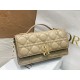 Dior Miss Dior Mini Bag In Beige Cannage Lambskin