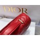 Dior Miss Dior Mini Bag In Red Cannage Lambskin