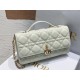 Dior Miss Dior Mini Bag In White Cannage Lambskin