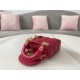 Dior Lady Dior Micro Bag In Red Cannage Lambskin