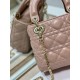 Dior Lady Dior Mini Bag with Chain in Blush Cannage Lambskin