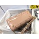 Dior Lady Dior Mini Chain Bag with Chain in Nude Patent Calfskin