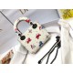 Dior Lady Dior Mini Bag in White Calfskin with Pixel Zodiac Print