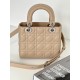 Dior Small Lady Dior My ABCDior Bag in Beige Cannage Lambskin