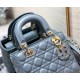 Dior Small Lady Dior My ABCDior Bag In Blue Cannage Lambskin