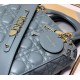 Dior Small Lady Dior My ABCDior Bag In Blue Cannage Lambskin