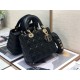 Dior Small Lady Dior My ABCDior Bag In Black Cannage Lambskin