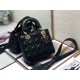 Dior Small Lady Dior My ABCDior Bag In Black Cannage Lambskin