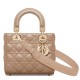 Dior Small Lady Dior My ABCDior Bag In Hazelnut Lambskin