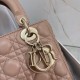 Dior Small Lady Dior My ABCDior Bag In Hazelnut Lambskin