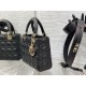 Dior Small Lady Dior My ABCDior Bag in Black Lambskin