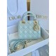 Dior Small Lady Dior My ABCDior Bag in Placid Blue Lambskin