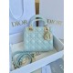 Dior Small Lady Dior My ABCDior Bag in Placid Blue Lambskin