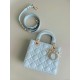 Dior Small Lady Dior My ABCDior Bag in Placid Blue Lambskin