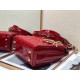 Dior Small Lady Dior My ABCDior Bag In Red Patent Calfskin