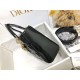 Dior Small Lady Dior Bag In Black Patent Cannage Calfskin