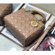 Dior Lady Dior Medium Bag In Blush Cannage Lambskin